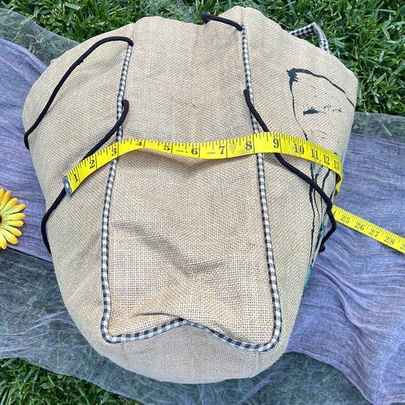 🌺 Mona B; CUTE Boutique Burlap “Flowers since 1952” Parisian Large Market Bag! - Picture 9 of 15